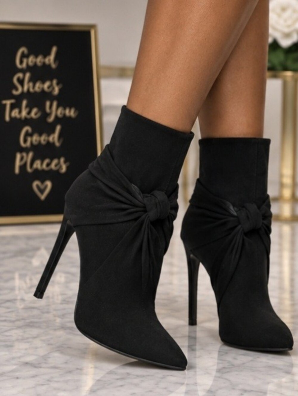 NEW Karolina Black Booties Size 11